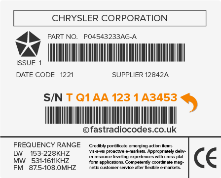 How to Find Your Chrysler Radio Serial Number 